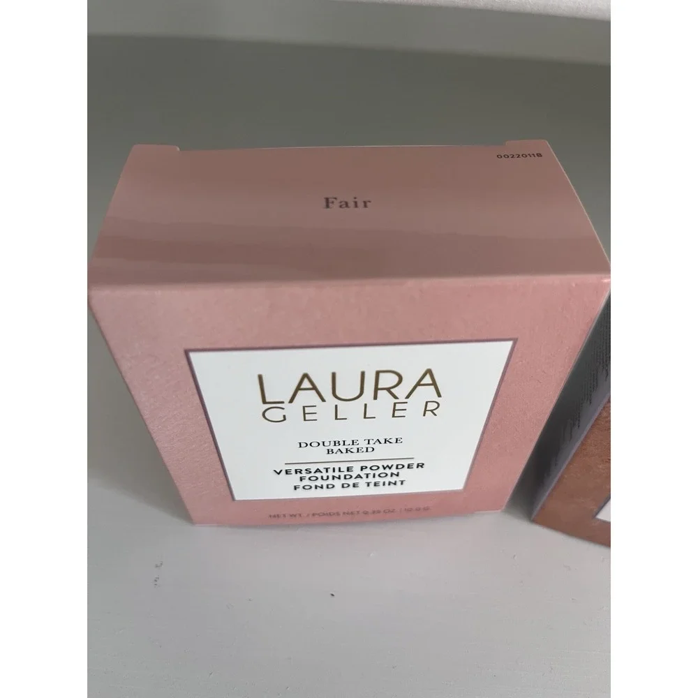 Laura Geller Lot Of 2 Double Take Baked Powder Foundation Balance Brighten Fair